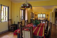 Dining area of the Guest House CASA DORADO - Las Galeras - Dominican Republic